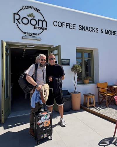 Coffee Room στιγμές στη Μύκονο